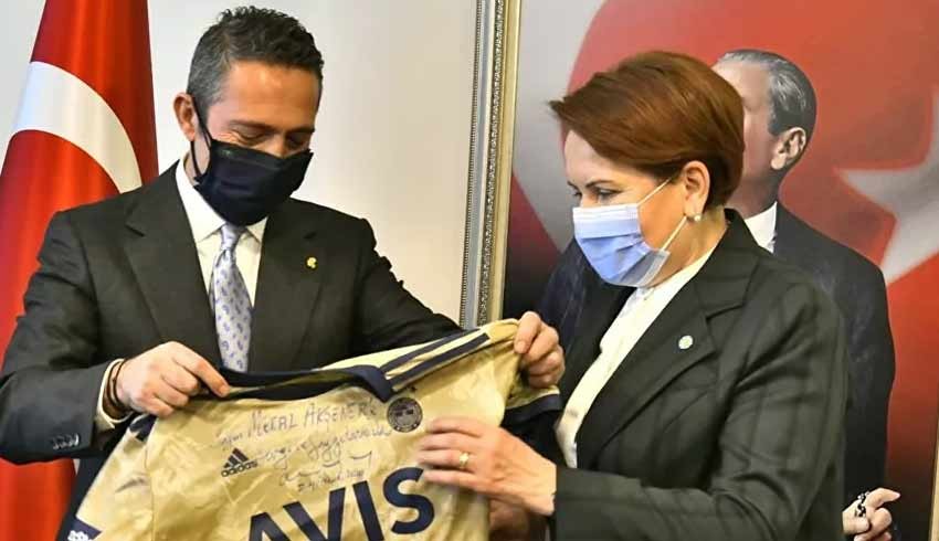 Fenerbahçe Başkanı Ali Koç'dan İYİ Parti lideri Akşener'e ziyaret